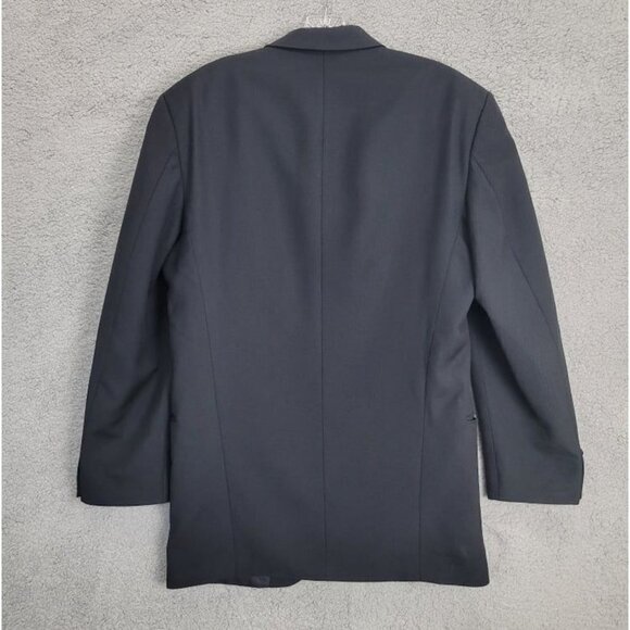 HUGO BOSS Men's Size 42L Black 100% Virgin Wool Super 100 Finest Quality Blazer - Picture 4 of 12